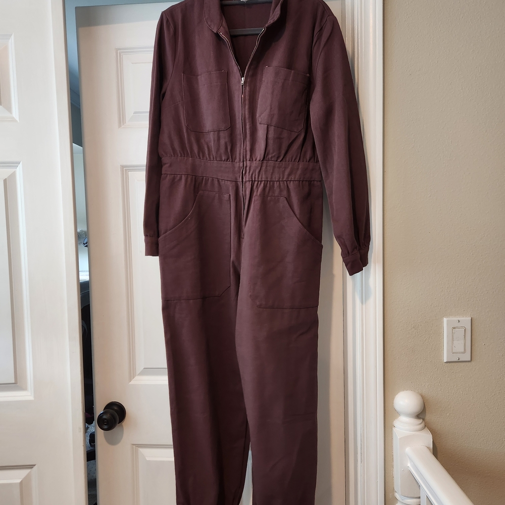 Elegant Women's Plum Jumpsuit